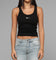 Loiter Women's Hybrid Scoop Neck Tank Black