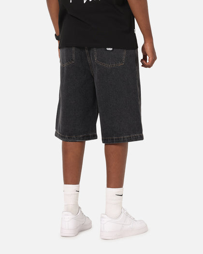 X-Large Baggy Bull Denim 91 Shorts Washed Black