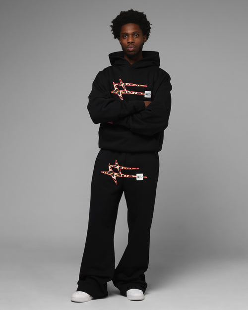Loiter Hybrid Premium Hoodie Black/Leopard