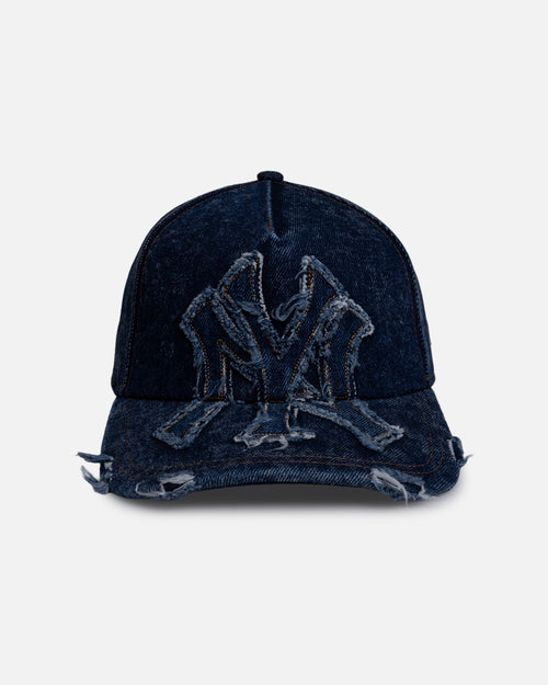 New Era New York Yankees 'Denim Over' 9FORTY A-Frame Strapback Dark Denim