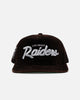 New Era Las Vegas Raiders 'Washed Black NFL Golfer' Corduroy Golfer Snapback Washed Black