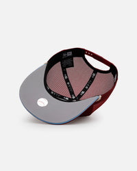New Era Philadelphia Phillies 'Spring Injection' 9FIFTY A-Frame Trucker Snapback Burgundy