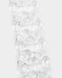 Vitaly Unisex Static Bracelet Clear/Stainless Steel