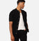 XXIII Zyair Knit Rib Button Up Shirt Black