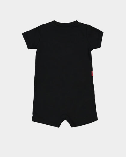 Jordan Infants' Jumpman Knit Romper Black