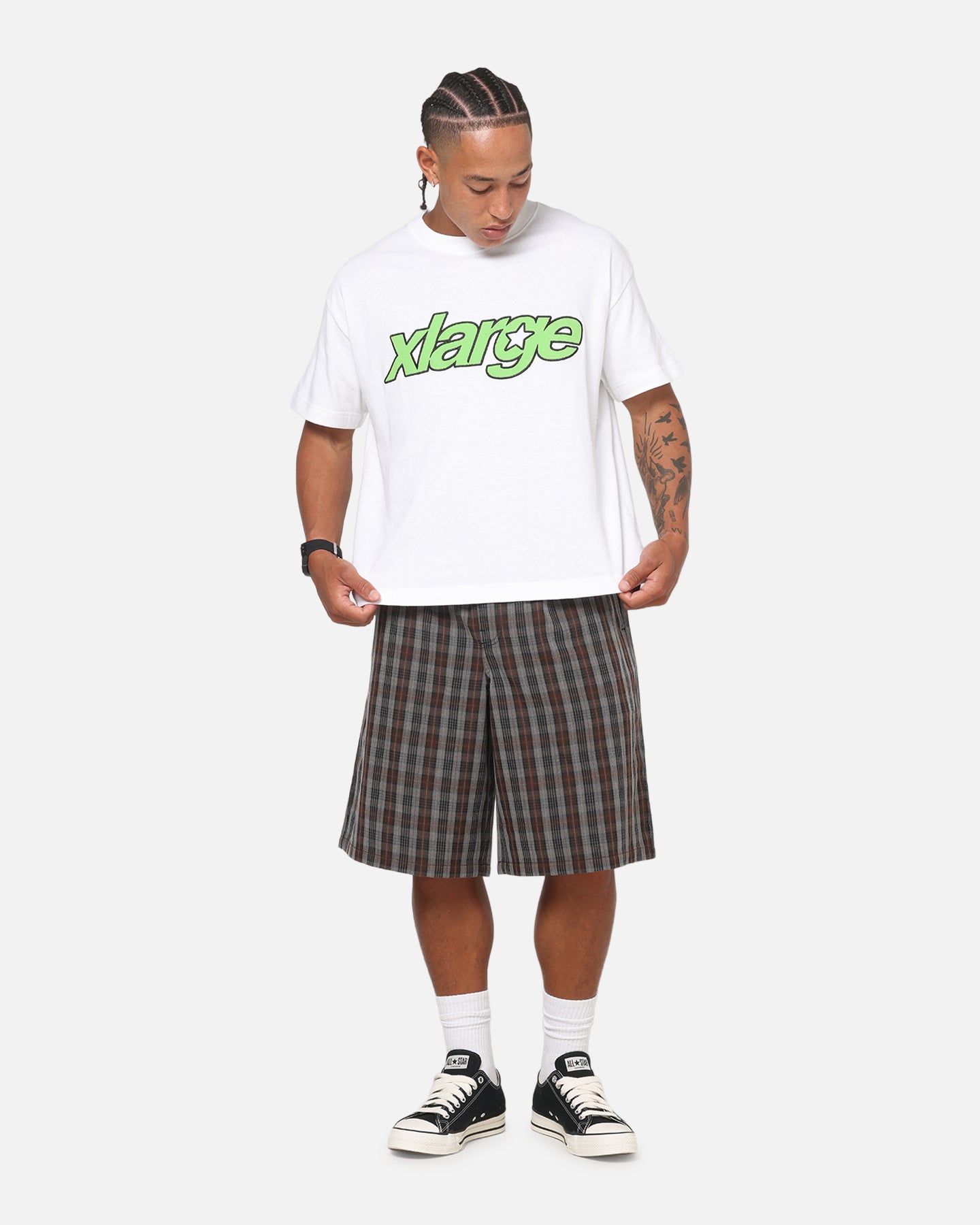 X-Large Baggy 91 Shorts Checkered | Culture Kings NZ