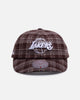 Mitchell & Ness Los Angeles Lakers 'Checked Letter' Legacy Low Profile Snapback Brown