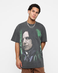 73Studio X Harry Potter Snape Heavyweight Vintage T-Shirt Black Wash