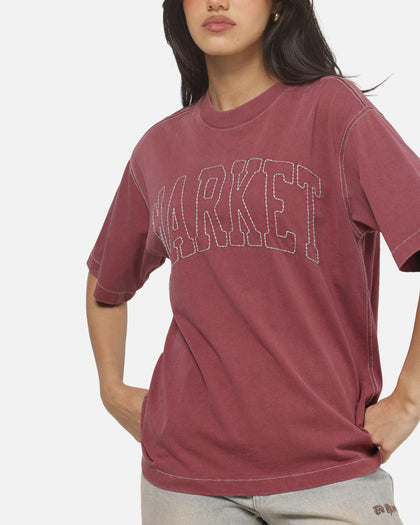 Market Big Stitch T-Shirt Oxblood