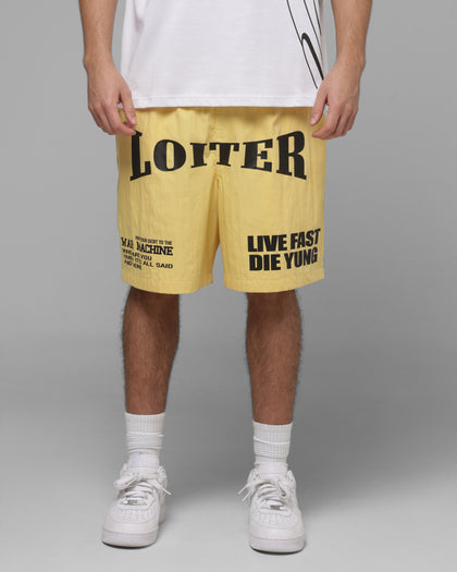 Loiter Impact Walk Shorts Yellow
