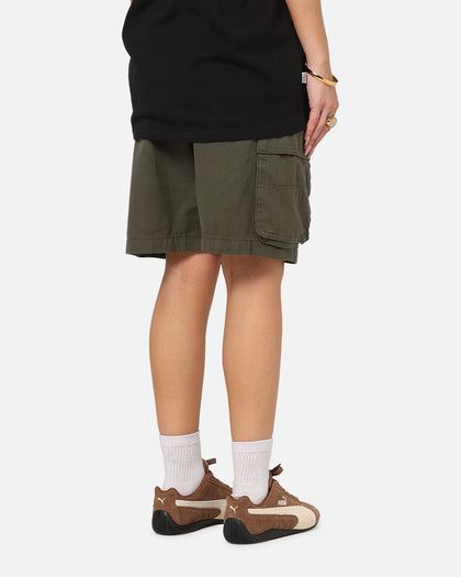 S Double Classic Cut Cargo Shorts Army