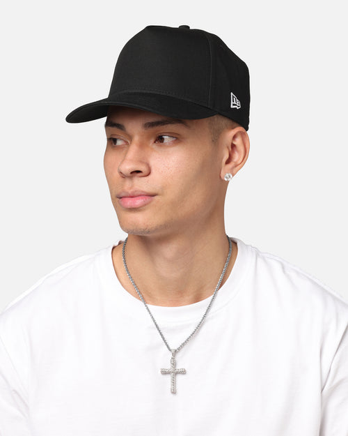 New Era Triple Black Blank 9FORTY A-Frame Snapback Black