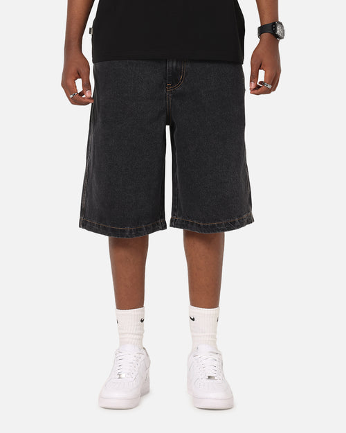 X-Large Baggy Bull Denim 91 Shorts Washed Black