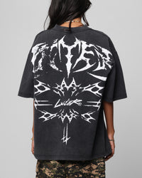 Loiter Metal Stacked Vintage T-Shirt Vintage Black