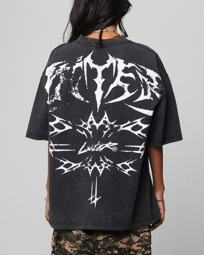 Loiter Metal Stacked Vintage T-Shirt Vintage Black
