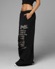 Loiter Destruct Sweat Pants Washed Black