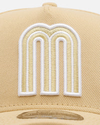 New Era Mexico National Baseball Team 'Mexico Polychromatic' 9FORTY A-Frame Snapback Vegas Gold