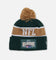 New Era Melbourne NFL Event Knitted Beanie Dark Green