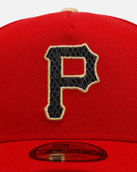 New Era Pittsburgh Pirates 'Year Of The Snake' 9FORTY A-Frame Snapback Red/Gold
