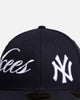 New Era New York Yankees 'MLB Side Script 59FIFTY Fitted Navy