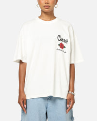 Carre Rose Box T-Shirt Off White