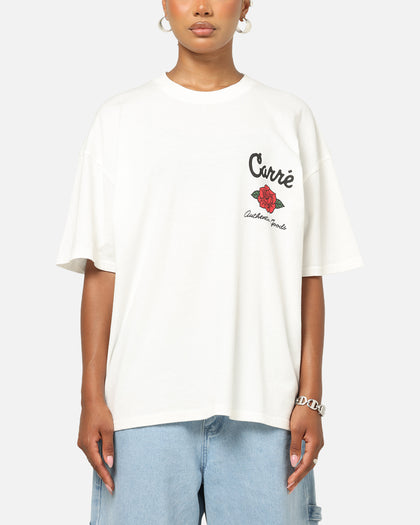 Carre Rose Box T-Shirt Off White