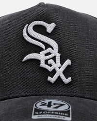 47 Brand Chicago White Sox 'Washed Black' Offside DT Snapback Washed Black