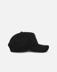 New Era Philadelphia 76ers 'NBA Black & Gold Embroidery' 9FORTY A-Frame Snapback Black/Gold