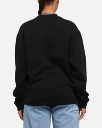 S Double Shawn Script Crewneck Black
