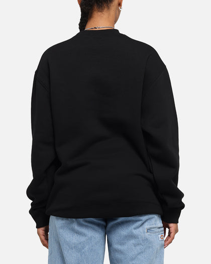 S Double Shawn Script Crewneck Black