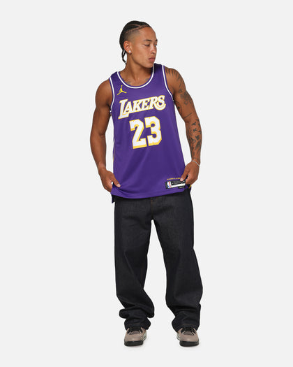 Nike LeBron James Los Angeles Lakers 2025/26 Statement Edition Dri-FIT NBA Swingman Jersey Field Purple