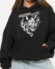 Ed Hardy Double Horns Hoodie Black Acidwash