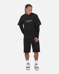 Saint Morta Destiny Layered Long Sleeve T-Shirt Washed Black