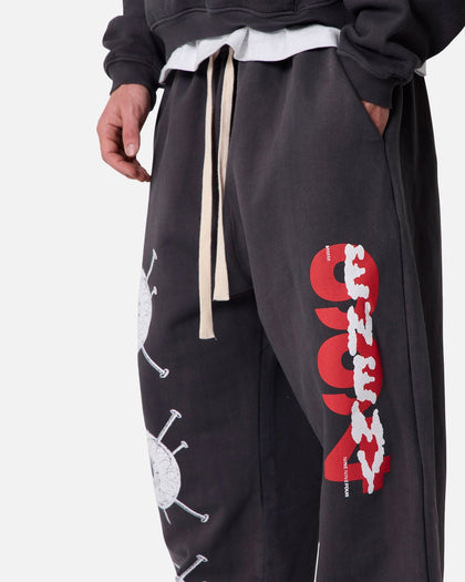MNML Ultra Baggy Enemy Sweatpants Washed Black
