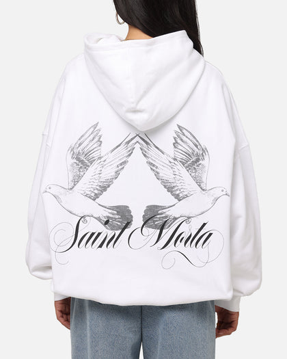 Saint Morta Doves Boxy Hoodie White