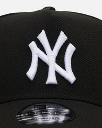 New Era New York Yankees 'Easy Black and White' 9FORTY A-Frame Snapback Black/White