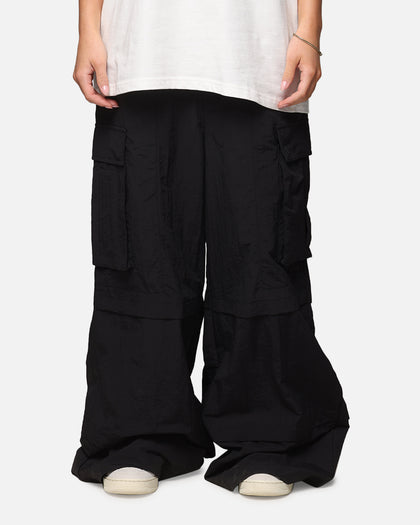 MNML Nylon Rave Cargo Pants Black