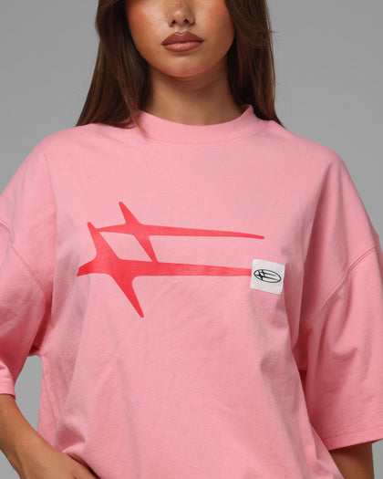 Loiter Hybrid Premium T-Shirt Pink