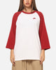 Nike 3/4 Sleeve Raglan Top Crimson/White