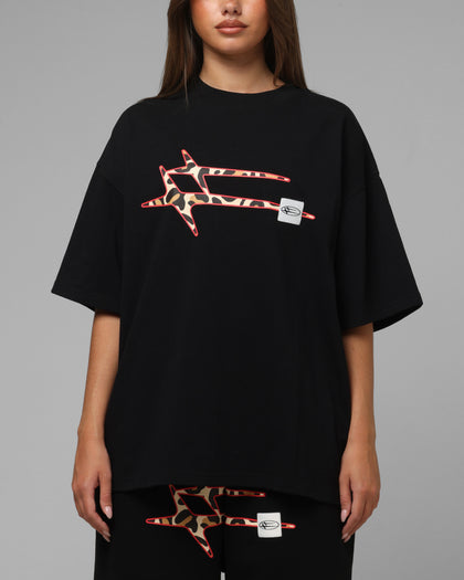 Loiter Hybrid Premium T-Shirt Black/Leopard
