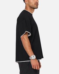 Carre Motion Layered T-Shirt Black/White