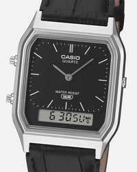 Casio AQ230EL-1A Watch Silver/Black