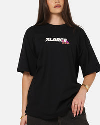 X-Large Flowers T-Shirt Black