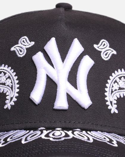 New Era New York Yankees 'Paisley' 9FORTY A-Frame Snapback Black