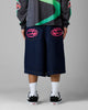 Loiter 3 Quarter Shorts Dark Indigo