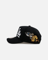 Mitchell & Ness Los Angeles Dodgers 'Rocketman' Pro Pinch Snapback Black
