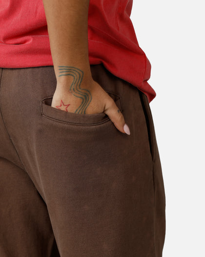 American Thrift Wide Leg Pants Washed Brown