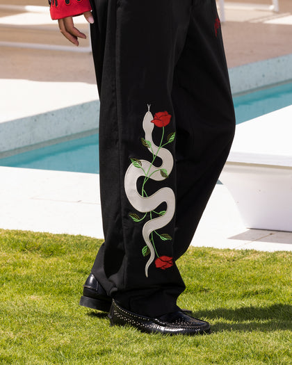 Loiter Western Trouser Black