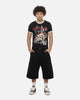 Ed Hardy Flame Skull Ringer T-Shirt Black