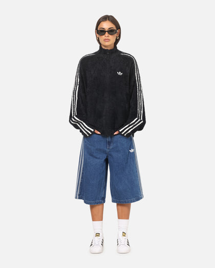 Adidas Faux Mohair Classic Track Top Black/Off White